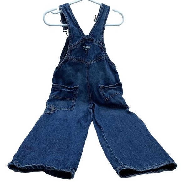 OshKosh B’Gosh Denim Co Blue Toddler Boys Jean Overalls Size 2T - Picture 6 of 10